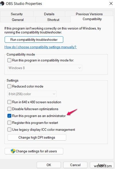 แก้ไข OBS ไม่จับภาพวิดีโอเกมบน Windows PC 