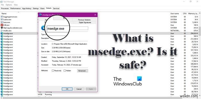 msedge.exe คืออะไร ปลอดภัยหรือไม่? ฉันจะแก้ไขการใช้งานดิสก์หรือ CPU ที่สูงได้อย่างไร 