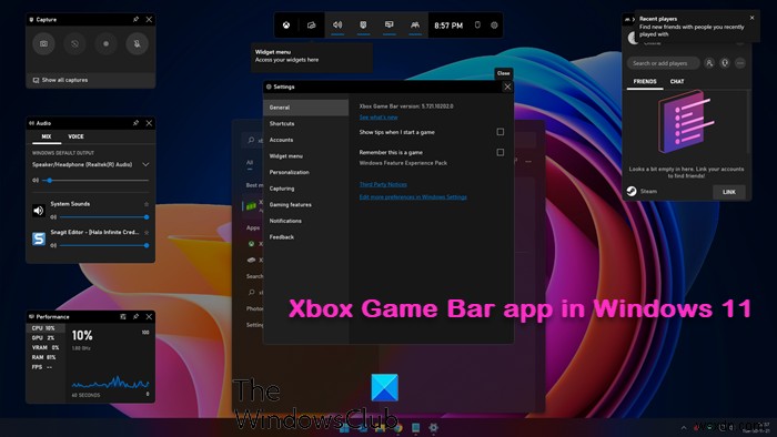 วิธีใช้ Xbox Game Bar ใน Windows 11 