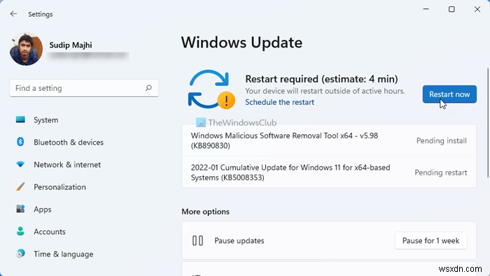 ไม่สามารถเพิ่มหรือลบวิดเจ็ตใน Windows 11 