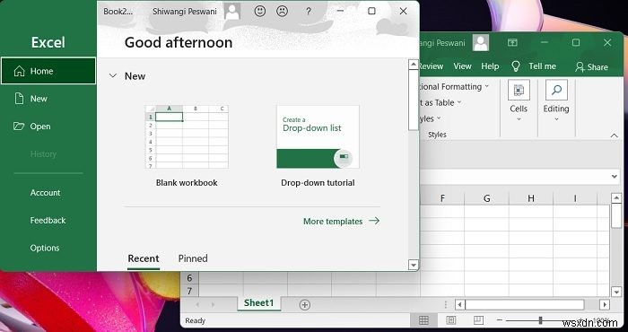 วิธีเปิดไฟล์ Excel สองไฟล์ในหน้าต่างแยกกัน 