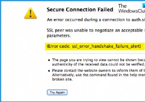 ข้อผิดพลาด SSL_ERROR_HANDSHAKE_FAILURE_ALERT [แก้ไข] 