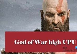 การใช้งาน CPU ของ God of War High บน Windows PC 