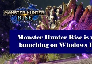 Monster Hunter Rise ไม่เปิดหรือหยุดทำงานเมื่อเปิดตัวบน Windows PC 