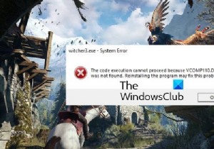 แก้ไข Witcher 3 VCOMP110.dll ไม่พบข้อผิดพลาด