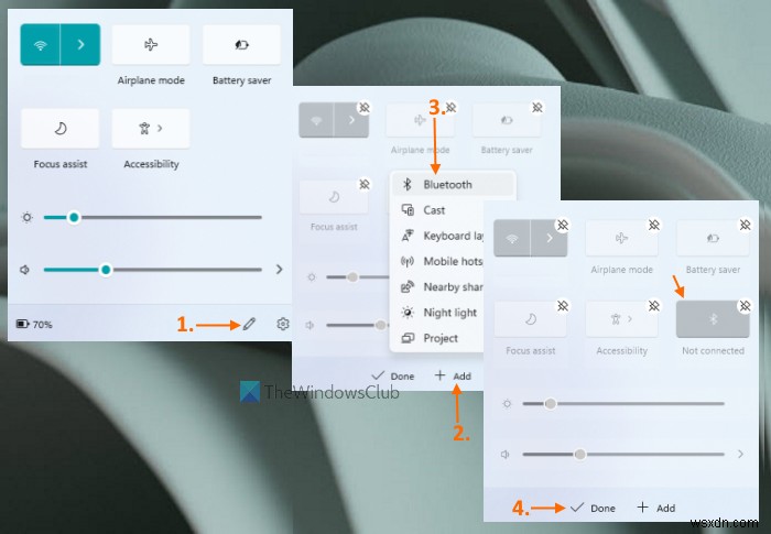 ไอคอน Bluetooth หายไปบนแผงการตั้งค่าด่วนใน Windows 11 