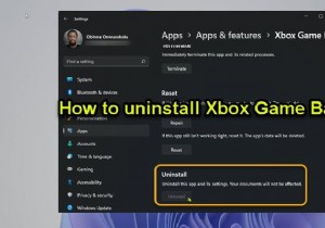 วิธีถอนการติดตั้ง Xbox Game Bar บน Windows PC 