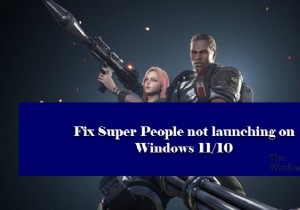 แก้ไข Super People ไม่เปิดหรือทำงานบน Windows PC 
