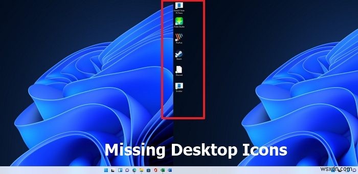 ไอคอนเดสก์ท็อปไม่แสดงใน Windows 11/10 