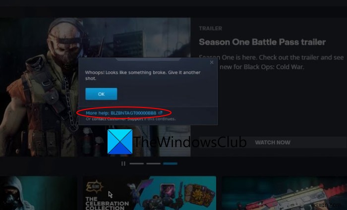 แก้ไขรหัสข้อผิดพลาด BLZBNTAGT00000BB8 บน Battle.net Launcher 