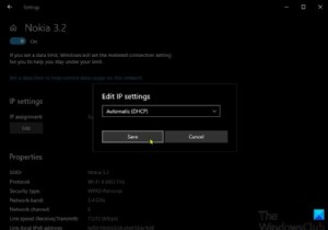 ไม่สามารถเปลี่ยนที่อยู่ IP แบบคงที่และเซิร์ฟเวอร์ DNS บน Windows 11/10 