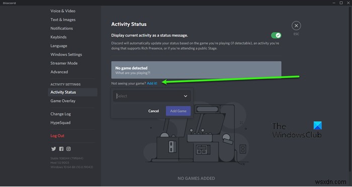 การตรวจจับเกม Discord ไม่ทำงาน [แก้ไข] 