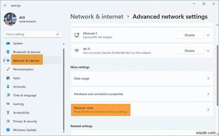 Network and Sharing Center ไม่เปิดใน Windows 11/10 