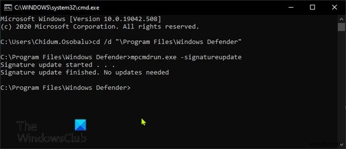 แก้ไขข้อผิดพลาดของ Microsoft Defender 0x80004004 บน Windows 11/10 