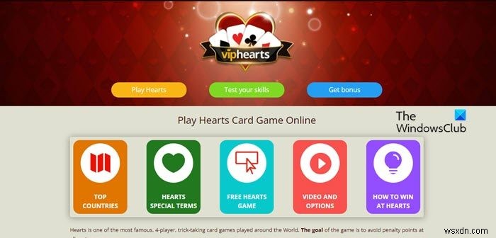 เล่น Hearts ออนไลน์หลายผู้เล่นฟรีที่สถานที่เหล่านี้ 