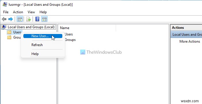 วิธีสร้างบัญชีท้องถิ่นใหม่ใน Windows 11 
