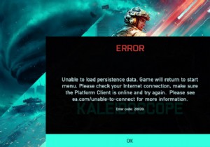 แก้ไขรหัสข้อผิดพลาด Battlefield 2042 2002G ไม่สามารถโหลดข้อมูลการคงอยู่บนพีซี