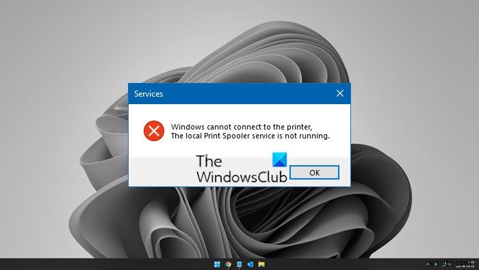 Windows ไม่สามารถเพิ่มหรือเชื่อมต่อกับเครื่องพิมพ์ได้ Local Print Spooler Service ไม่ทำงาน 