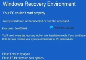 ข้อผิดพลาด 0xc000021a หรือ 0xc0000001 พีซีของคุณไม่สามารถเริ่มทำงานได้อย่างถูกต้องใน Windows 11/10 