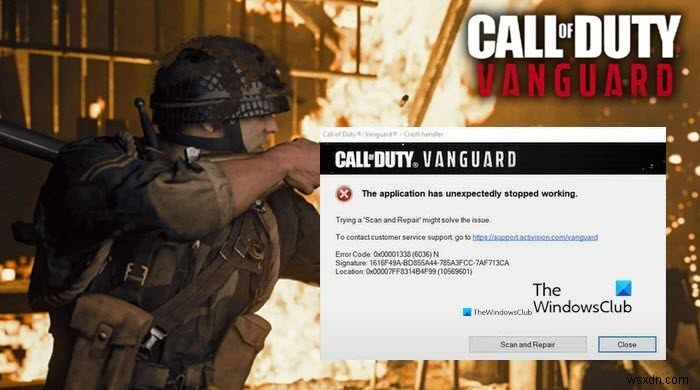 แก้ไข CoD Vanguard Error Code 0x00001338 N บน PC 