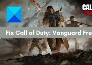 Call of Duty Vanguard หยุดค้างหรือหยุดทำงานบนพีซี 