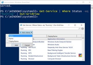 วิธีการส่งออกรายการ Windows Services โดยใช้บรรทัดคำสั่ง 