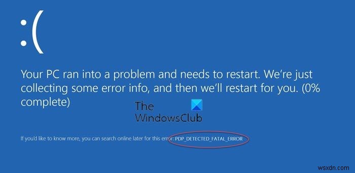 แก้ไข PNP DETECTED FATAL ERROR บน Windows 11/10 