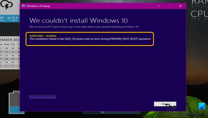 แก้ไขข้อผิดพลาดการอัปเกรด Windows 0x800700B7- 0x2000A 