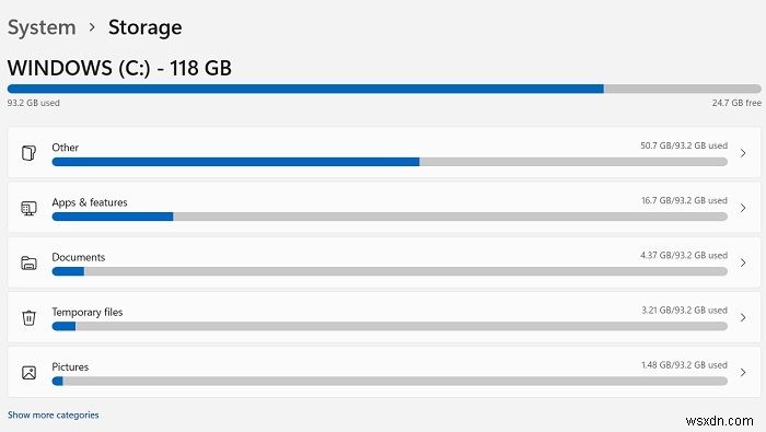 อธิบายการตั้งค่าระบบใน Windows 11 