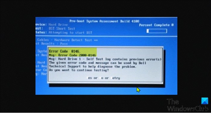 แก้ไข Hard Drive Error Code 2000-0146 บนคอมพิวเตอร์ Windows 