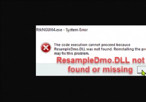 แก้ไข ResampleDmo.DLL ไม่พบหรือหายไปใน Windows 11/10 