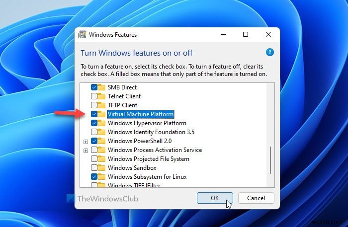 ไม่สามารถเริ่มระบบย่อย Windows สำหรับ Android บน Windows 11 