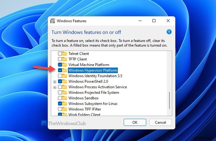 ไม่สามารถเริ่มระบบย่อย Windows สำหรับ Android บน Windows 11 