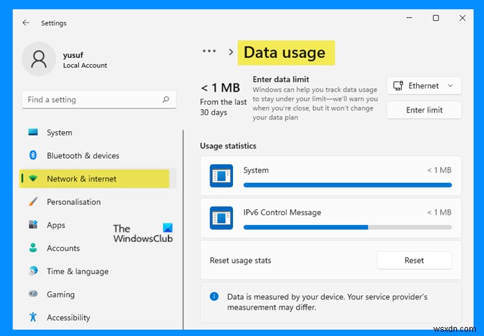 การตั้งค่าเครือข่ายและอินเทอร์เน็ตใน Windows 11 