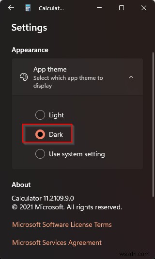 วิธีเปิดใช้งานโหมดมืดในแอพเครื่องคิดเลขของ Windows 11 