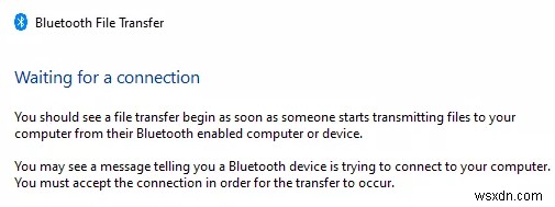 ไม่สามารถส่งหรือรับไฟล์ผ่าน Bluetooth ใน Windows 11/10 