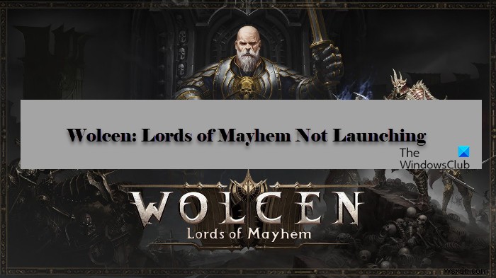 Wolcen Lords of Mayhem ขัดข้องหรือไม่เปิดบน Windows PC 