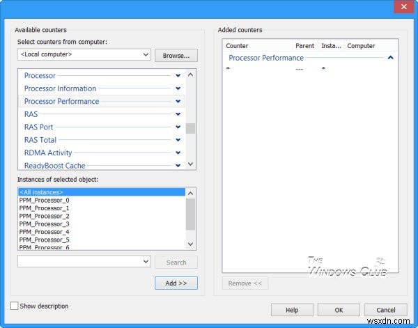 วิธีใช้ Perfmon หรือ Performance Monitor ใน Windows 11/10 