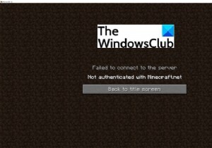 ไม่สามารถเชื่อมต่อกับเซิร์ฟเวอร์ ไม่รับรองความถูกต้องด้วย Minecraft.net 