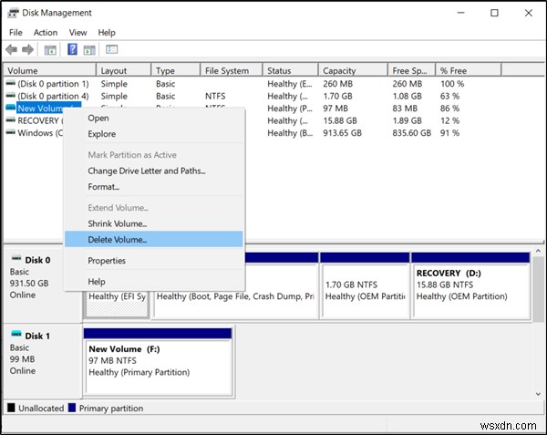 ฉันจะลบ Virtual Drive ใน Windows 11/10 . ได้อย่างไร 
