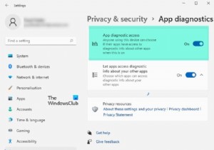 วิธีปิดการวินิจฉัยแอปใน Windows 11