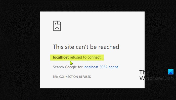 Localhost ปฏิเสธที่จะเชื่อมต่อใน Chrome บน Windows 11 