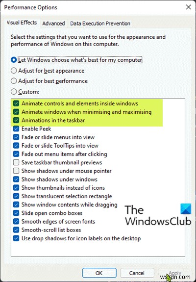 วิธีเปิดหรือปิดเอฟเฟกต์แอนิเมชั่นใน Windows 11 