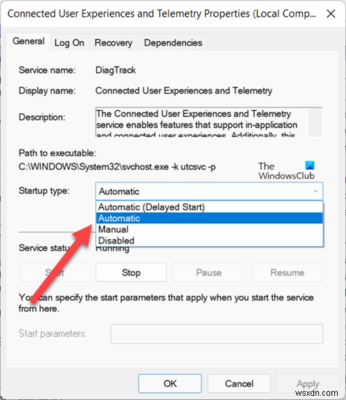 ไม่สามารถเปลี่ยนข้อมูลการวินิจฉัยให้เต็มใน Windows 11/10 