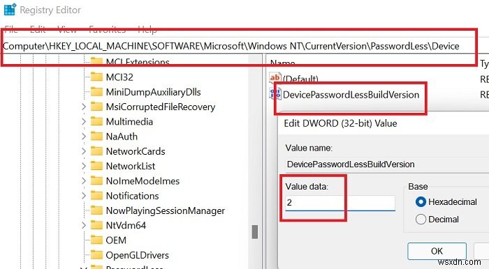 วิธีเปิดหรือปิดใช้งานการลงชื่อเข้าใช้แบบไม่มีรหัสผ่านเฉพาะใน Windows 11 