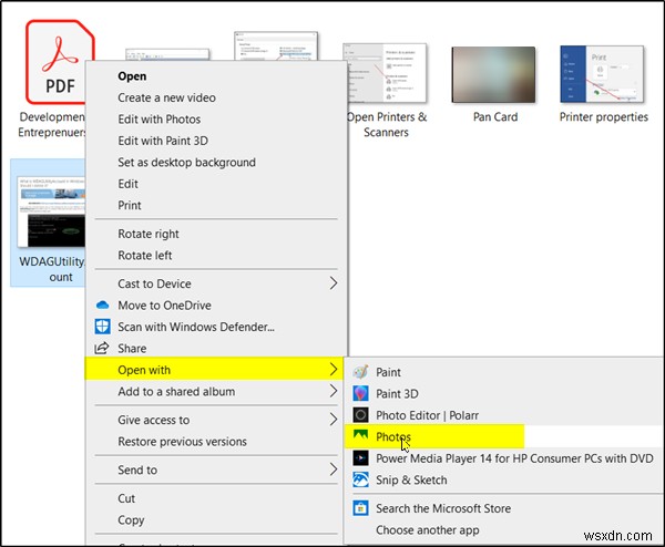 วิธีบันทึกภาพหน้าจอเป็น PDF โดยใช้แอพ Photos ใน Windows 11/10 