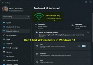 ตัวเลือก WiFi ไม่แสดงใน Windows 11 