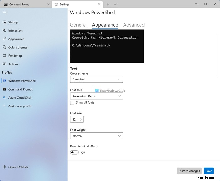 Windows PowerShell คืออะไร, PowerShell, Azure Cloud Shell, พร้อมรับคำสั่งใน Windows Terminal 