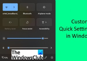 วิธีปรับแต่งการตั้งค่าด่วนของ Windows 11 