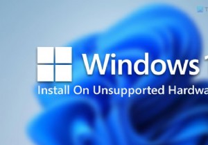 วิธีติดตั้ง Windows 11 บนฮาร์ดแวร์หรือโปรเซสเซอร์ที่ไม่รองรับ 